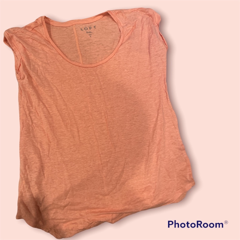 Short-sleeve Linen T-Shirt Small